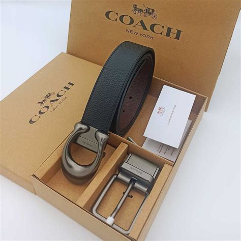 кожаный ремень coach Мужской 3.8cm x 120cm натуральная кожа - купить с ...