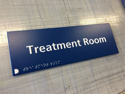 NHS TREATMENT ROOM NHS BRAILLE & TACTILE SIGNS | Sign Makers Manchester ...