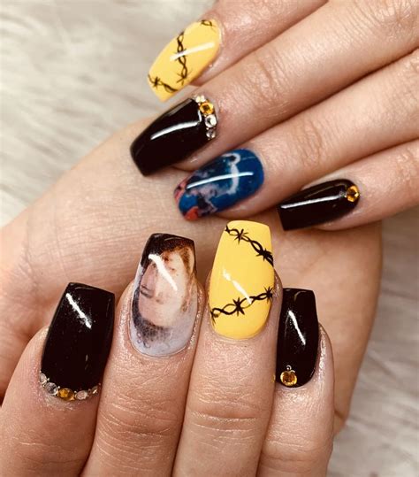 Post Malone nails | Nails, Swarovski nails, Hair and nails