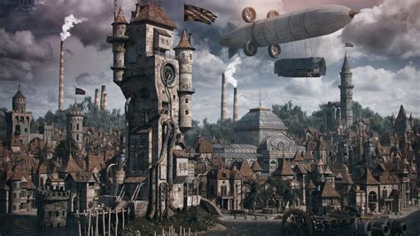 Steampunk City Wallpapers - Top Free Steampunk City Backgrounds ...