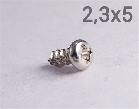 Мини шуруп М2,3x5 полусфера в Крепком. Мелкие саморезы в розницу