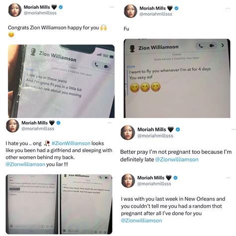 Zion Williamson's Pregnant Girlfriend Seemingly Calls OnlyFans Model