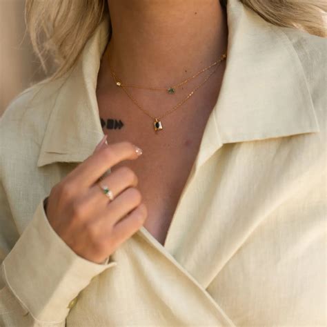 ROMY HALSKETTE | Necklace, Gorgeous necklaces, Emerald birthstone