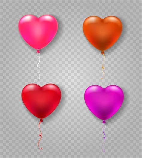 Heart shape balloons By vectortatu | TheHungryJPEG