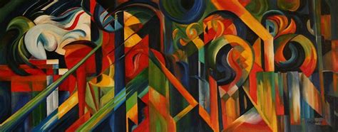 Stables 1913 Painting | Franz Marc Oil Paintings