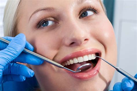 dentist examines  teeth taste  health