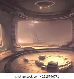 Sci Fi Interior Concept Art Stock Illustration 2215746771 | Shutterstock