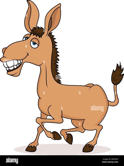 Smiling donkey cartoon Stock Vector Image & Art - Alamy