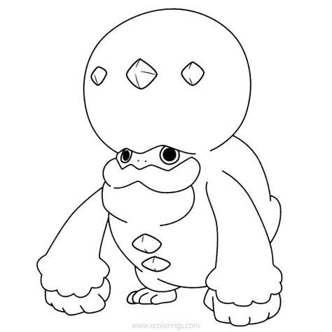 Galarian Darmanitan Pokemon Coloring Pages - XColorings.com
