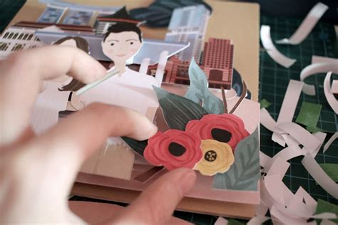 illustrations paper craft  behance