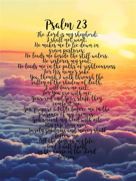 Pslam 23 / Psalm 23 Wood Plaque · Significat · Online Store Powered ...