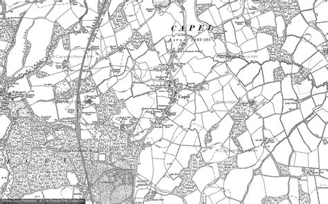 Historic Ordnance Survey Map of Capel, 1913 - Francis Frith