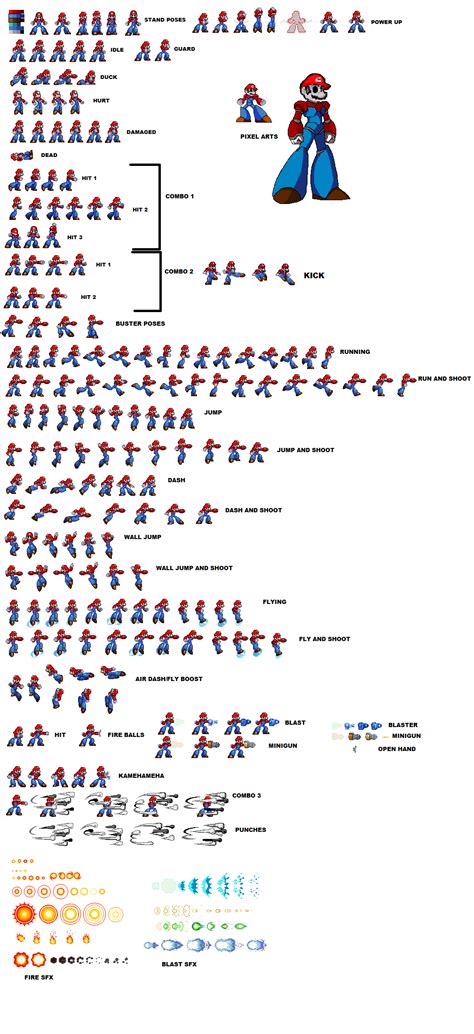 mecha mario sprite sheet by tfpivman on Newgrounds