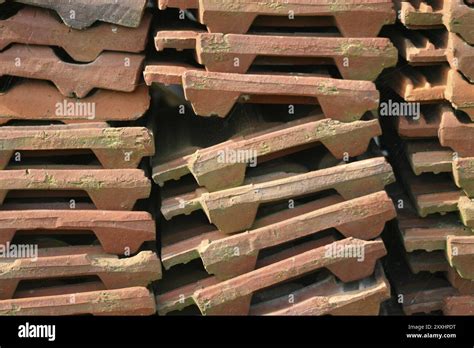 roof tile stack stock photo alamy