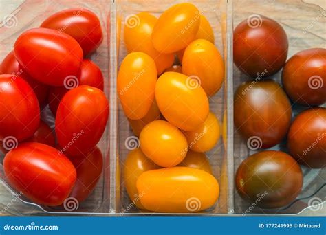 Tomatoes In A Plastic Container Royalty-Free Stock Image ...