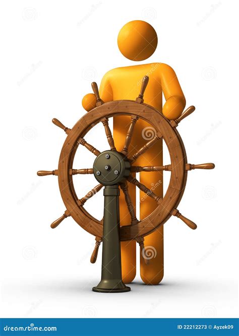 Leadership - Steersman stock image. Image of yacht, leadership - 22212273