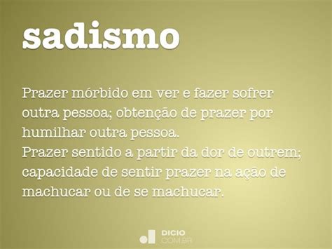 O Que Significa Sadismo