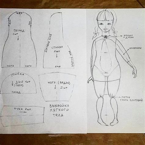 ART DOLL on Instagram: “Прежде чем занятся телом, я рисую макет куклы ...