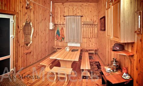 мебель для бани и сауны из массива дерева | АК-Мебель