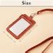 Personalized Id Holder,leather Id Badge Holder,leather Id Tag,leather ...