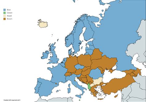 Eye colour of European Heads of State - Vivid Maps