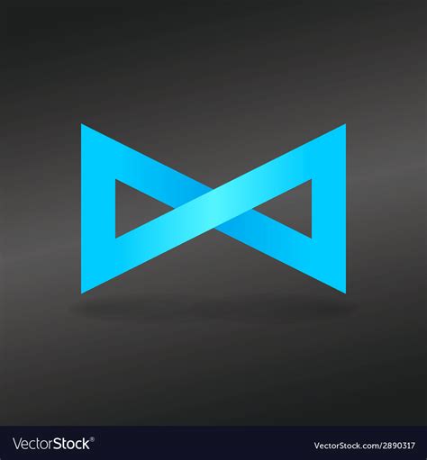 Blue endless sign Royalty Free Vector Image - VectorStock