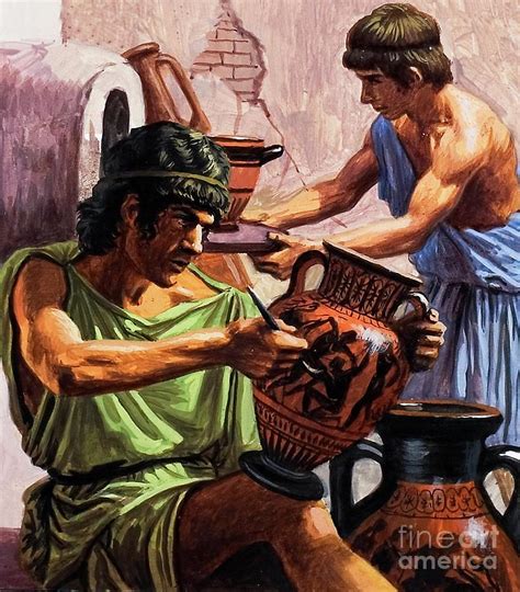 Greek Pottery Painting by Roger Payne - Pixels
