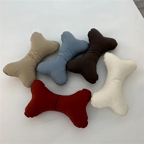 Multiple Colors Bone Shape Pillows for Neck Support Cotton Shell