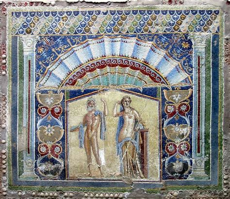 Нептун и Амфитрита на античной римской мозаике в Геркулануме | Mosaicos ...