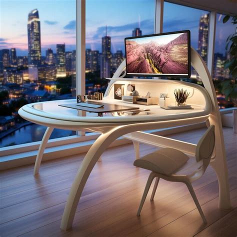 premium photo desk design dazzle  form meets function office