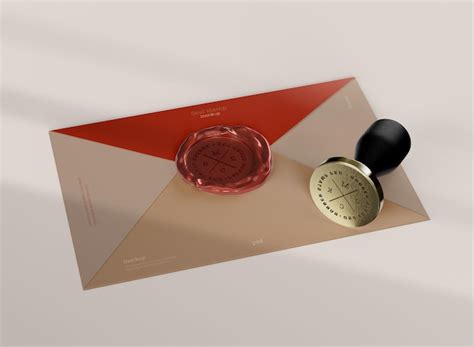 Premium PSD | Stamp mockup