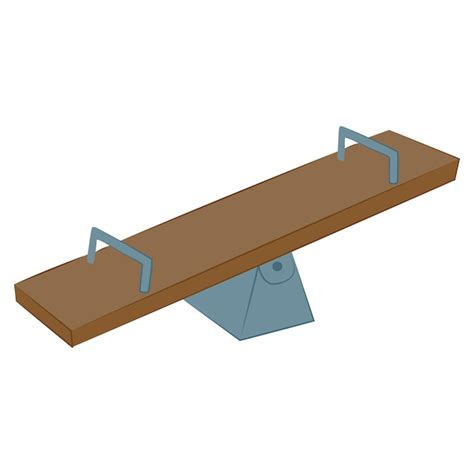 Balancín aislado sobre un fondo blanco | Vector Premium