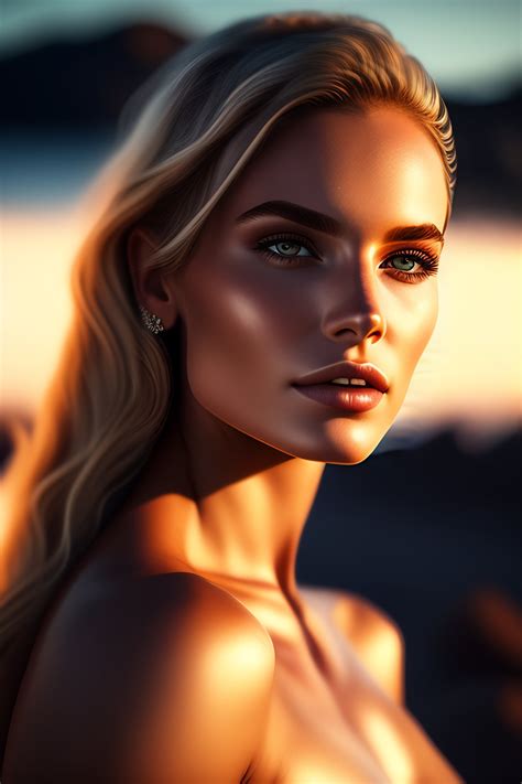Lexica - Realistic full body portrait of icelandic women in bikini