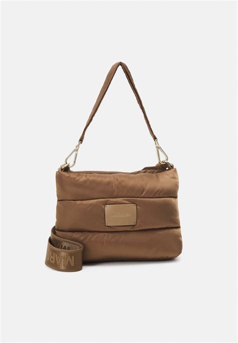 Marc Cain Across body bag - dark camel/beige - Zalando.co.uk