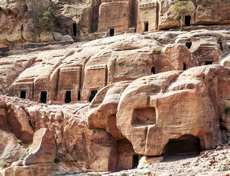 Ruins of the Ancient City of Petra Stock Photo - Image of architecture ...