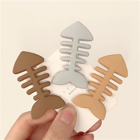 Заколки для волос в виде рыбьей косточки, 5 цветов | AliExpress