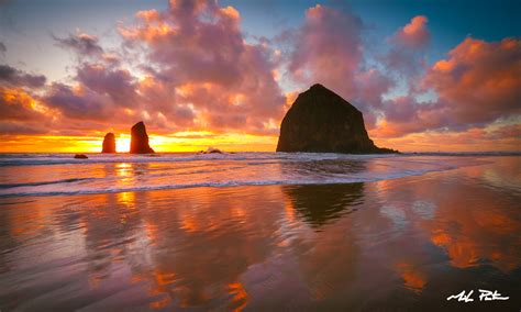 cannon beach sunset mike putnam photography