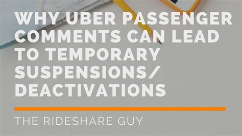 Why Uber Passenger Comments Can Lead to Temporary Suspensions ...