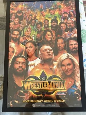 signed wrestlemania  orleans ppv wwe wwf wrestling vintage