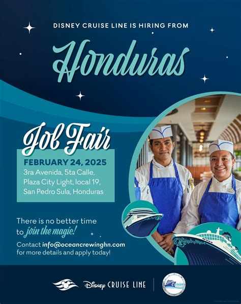 Ocean Crewing - Disney Cruise Line is hiring from Honduras! Trae tu CV