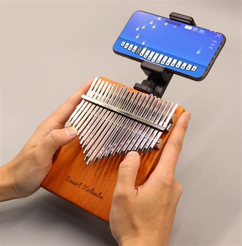 Jooleer Kalimba 17/21 Keys Okoume Wood Board-Style with Smartphone Sta