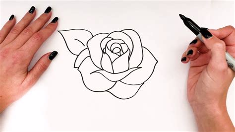 Easy Drawing Of A Rose