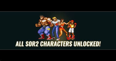 Streets Of Rage 4 - How To Unlock Every Retro Character