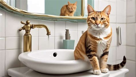 baffling bathroom behavior cats  sink peeing