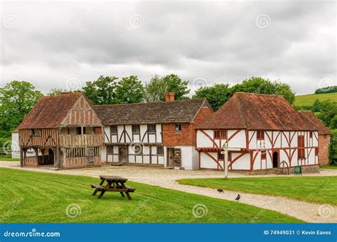 Reconstructed Medieval Buildings Stock Image - Image of century, medieval: 74949031