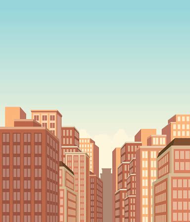 big city landscape stock illustration  image  apartment