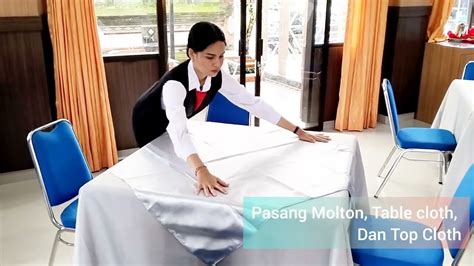 prosedur melakukan table set  table setting youtube