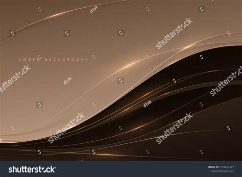 Abstract Soft Brown Color Background Gold Stock Vector (Royalty Free ...