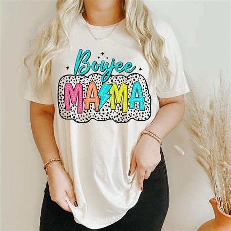 Boujee Mama Lightning Bolt PNG, Dalmatian Dots Bright Doodles PNG