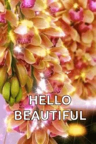 Hello Flowers GIF - Hello Flowers Sparkles - Discover & Share GIFs in ...